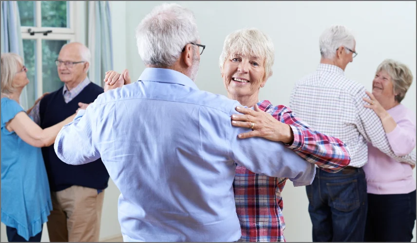 senior at dance class golden valley senior living services and amenties